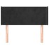 Cabecero de terciopelo negro 93x16x78/88