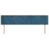 Cabecero de terciopelo azul oscuro 203x16x78/88