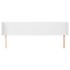 Cabecero de cuero sintético blanco 183x16x78/88