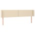 Cabecero de tela color crema 203x16x78/88