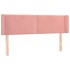 Cabecero de terciopelo rosa 147x16x78/88