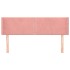 Cabecero de terciopelo rosa 147x16x78/88