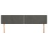 Cabecero de terciopelo gris oscuro 163x16x78/88