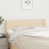 Cabecero de tela color crema 147x16x78/88