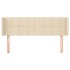 Cabecero de tela color crema 147x16x78/88