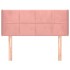 Cabecero de terciopelo rosa 93x16x78/88