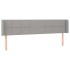 Cabecero de tela gris claro 203x16x78/88