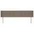 Cabecero de tela gris taupe 163x16x78/88