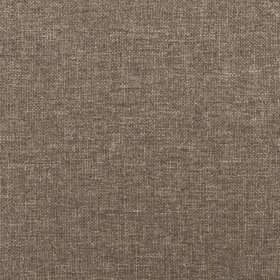 Cabecero de tela gris taupe 163x16x78/88