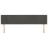 Cabecero de terciopelo gris oscuro 163x16x78/88