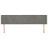 Cabecero de terciopelo gris claro 183x16x78/88