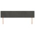 Cabecero de terciopelo gris oscuro 203x16x78/88