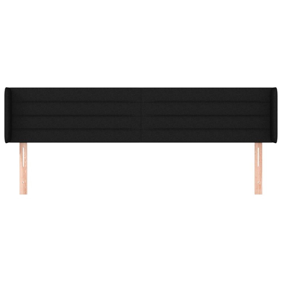 Cabecero de tela negro 203x16x78/88