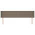 Cabecero de tela gris taupe 163x16x78/88