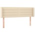 Cabecero de tela color crema 147x16x78/88