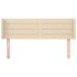 Cabecero de tela color crema 147x16x78/88