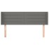 Cabecero de tela gris oscuro 147x16x78/88