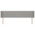 Cabecero de tela gris claro 203x16x78/88