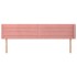 Cabecero de terciopelo rosa 203x16x78/88