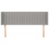 Cabecero de tela gris claro 147x16x78/88