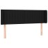 Cabecero de tela negro 147x16x78/88