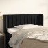 Cabecero de terciopelo negro 93x16x78/88