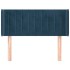 Cabecero de terciopelo azul oscuro 93x16x78/88