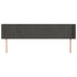 Cabecero de terciopelo gris oscuro 203x16x78/88