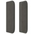 Cabecero de terciopelo gris oscuro 183x16x78/88