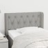 Cabecero de tela gris claro 83x16x78/88
