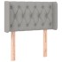 Cabecero de tela gris claro 83x16x78/88