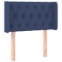 Cabecero de tela azul 83x16x78/88