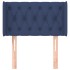Cabecero de tela azul 83x16x78/88