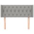 Cabecero de tela gris claro 93x16x78/88