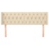 Cabecero de tela color crema 163x16x78/88