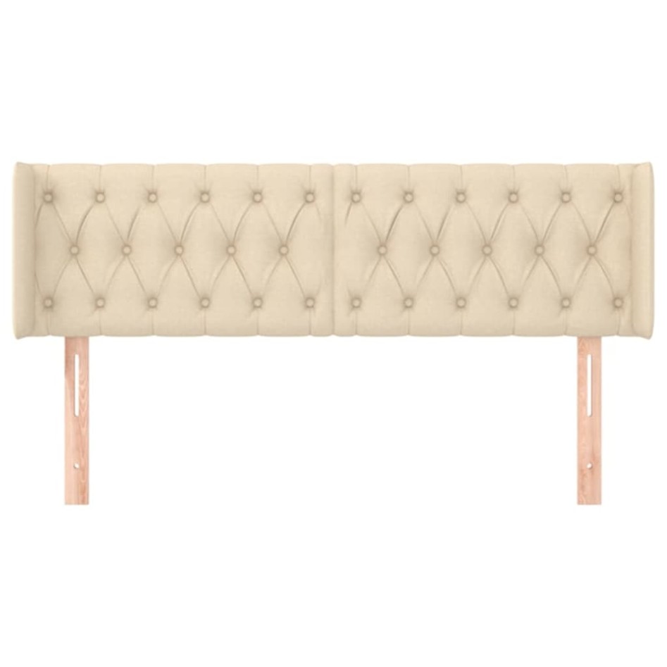 Cabecero de tela color crema 163x16x78/88