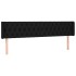 Cabecero de tela negro 183x16x78/88