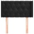 Cabecero de terciopelo negro 83x16x78/88