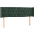 Cabecero de terciopelo verde oscuro 147x16x78/88