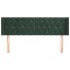 Cabecero de terciopelo verde oscuro 147x16x78/88