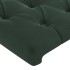 Cabecero de terciopelo verde oscuro 147x16x78/88