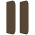 Cabecero de tela gris oscuro 163x16x78/88