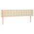 Cabecero de tela color crema 163x16x78/88