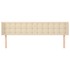 Cabecero de tela color crema 163x16x78/88