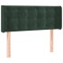 Cabecero de terciopelo verde oscuro 103x16x78/88