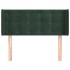 Cabecero de terciopelo verde oscuro 103x16x78/88