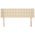 Cabecero de tela color crema 147x16x78/88