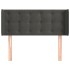 Cabecero de terciopelo gris oscuro 93x16x78/88