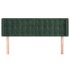 Cabecero de terciopelo verde oscuro 147x16x78/88