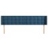 Cabecero de terciopelo azul oscuro 203x16x78/88
